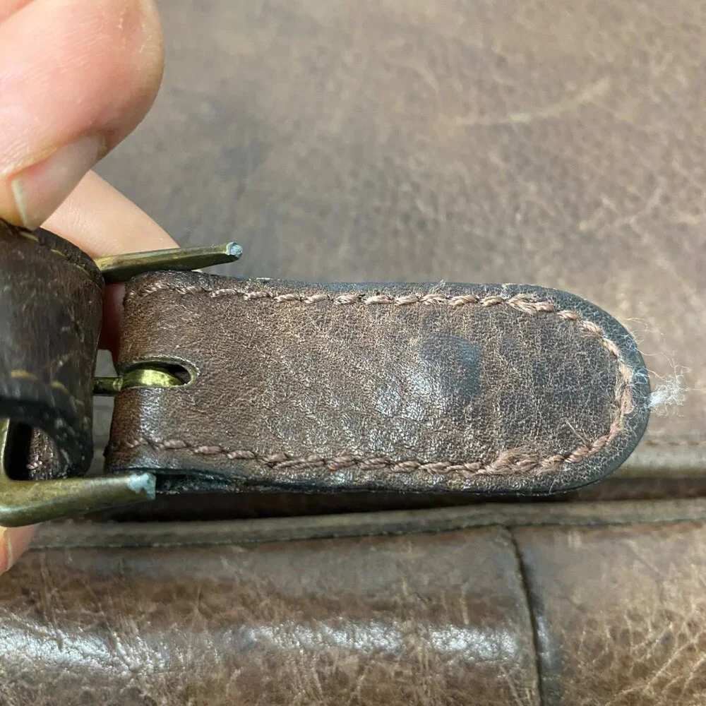 Vintage distressed brown